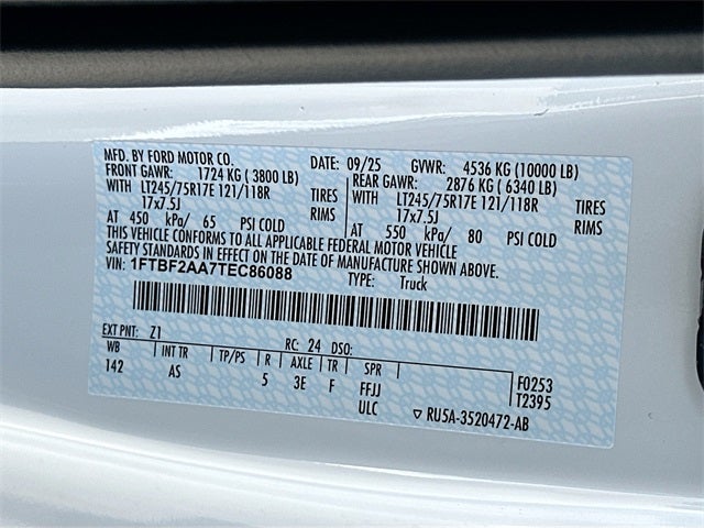 2026 Ford F-250SD XL 2WD REG CAB