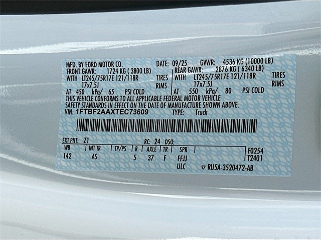 2026 Ford F-250SD XL 2WD REG CAB