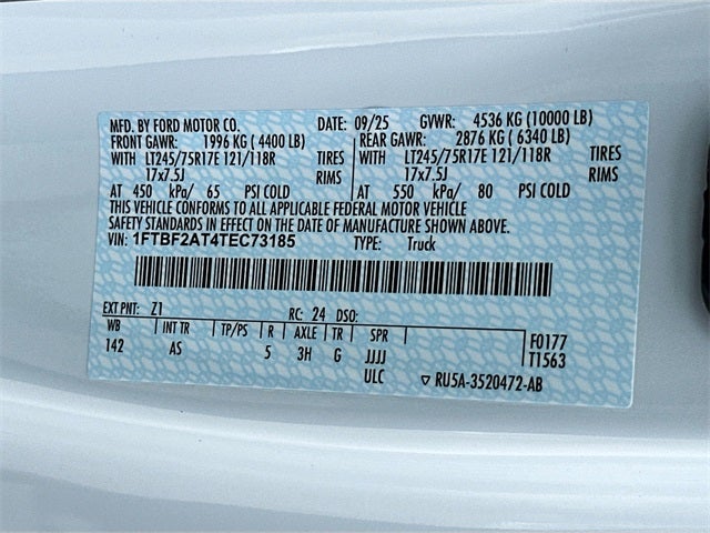 2026 Ford F-250SD XL 2WD REG CAB