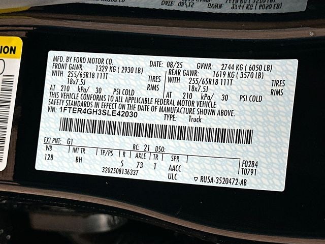 2025 Ford Ranger XLT BLACK APPEARANCE PACK