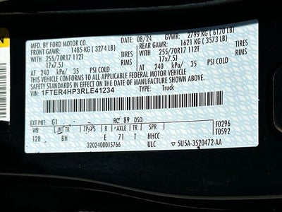 2024 Ford Ranger XLT 2.7 V-6