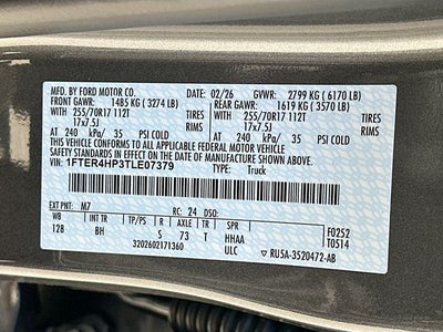 2026 Ford Ranger XLT / LIFTED WHEELS & TIRES