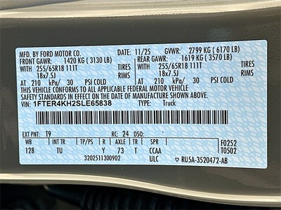 2025 Ford Ranger Lariat