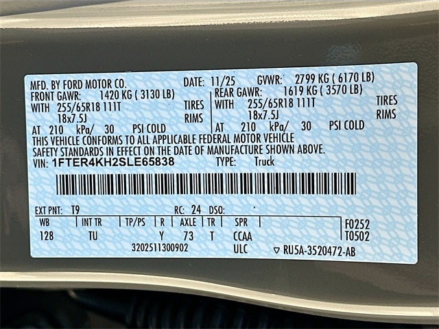 2025 Ford Ranger Lariat