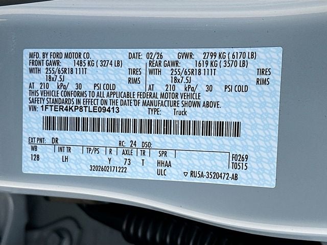 2026 Ford Ranger Lariat