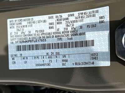 2026 Ford Ranger Lariat
