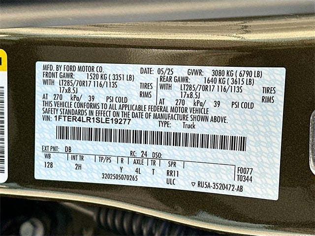 2025 Ford Ranger Raptor 3.0 V6