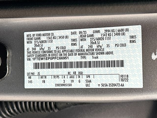 2023 Ford F-150 XLT 2.7 ECOBOOST