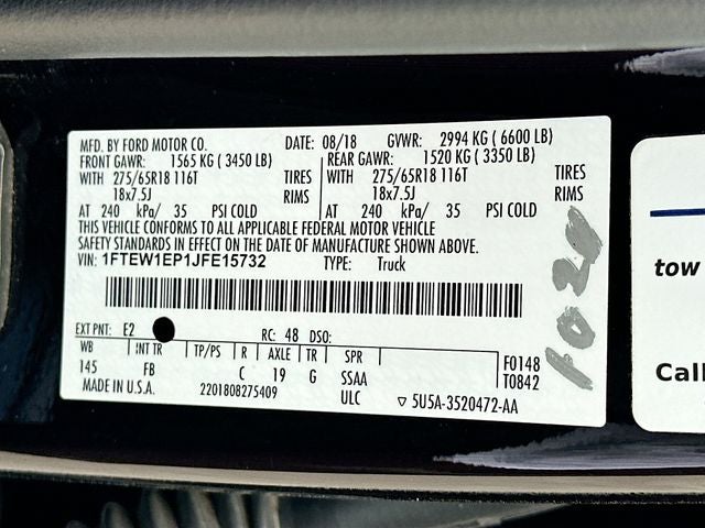 2018 Ford F-150 XLT 2.7 ECOBOOST