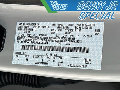 2023 Ford F-150 XLT 2.7 ECOBOOST