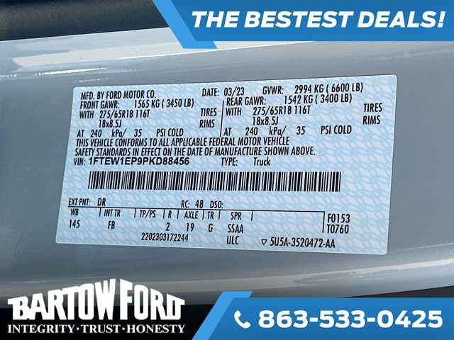 2023 Ford F-150 XLT 2.7 ECOBOOST