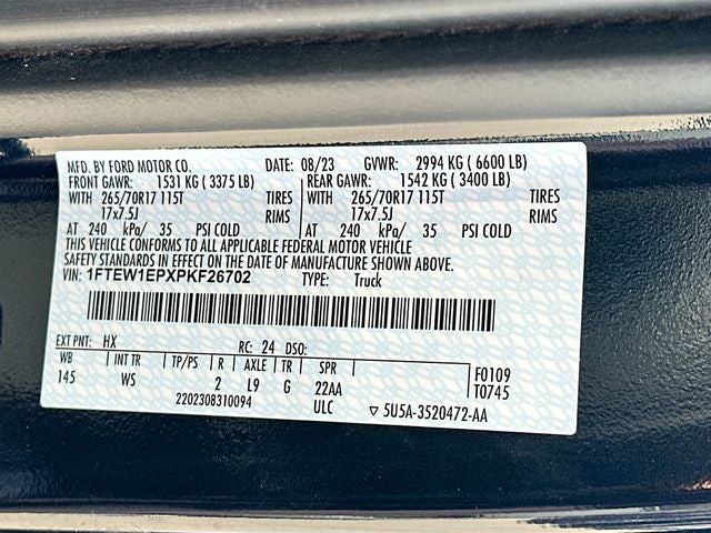 2023 Ford F-150 XL 2.7 ECOBOOST