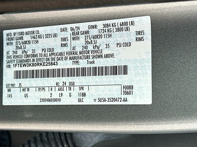 2024 Ford F-150 XLT 3.5 ECOBOOST