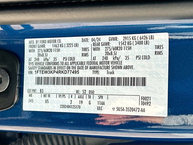 2024 Ford F-150 XLT 2.7 ECOBOOST