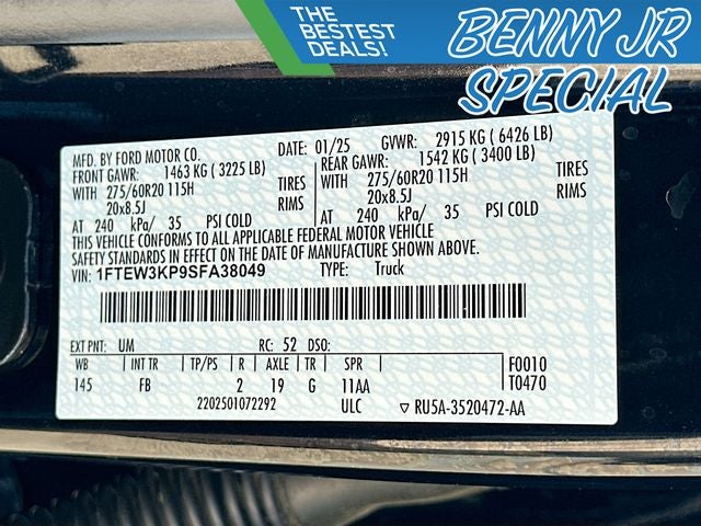 2025 Ford F-150 XLT 2.7 ECOBOOST