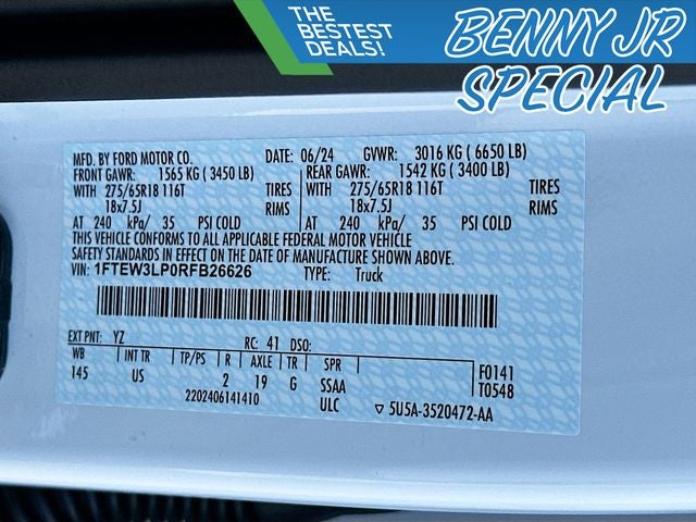 2024 Ford F-150 XLT 2.7 ECOBOOST