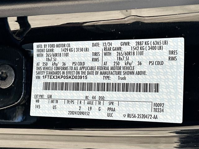 2025 Ford F-150 XLT 2WD SUPER CAB