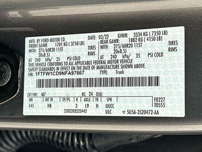 2022 Ford F-150 Lariat 3.5 POWERBOOST