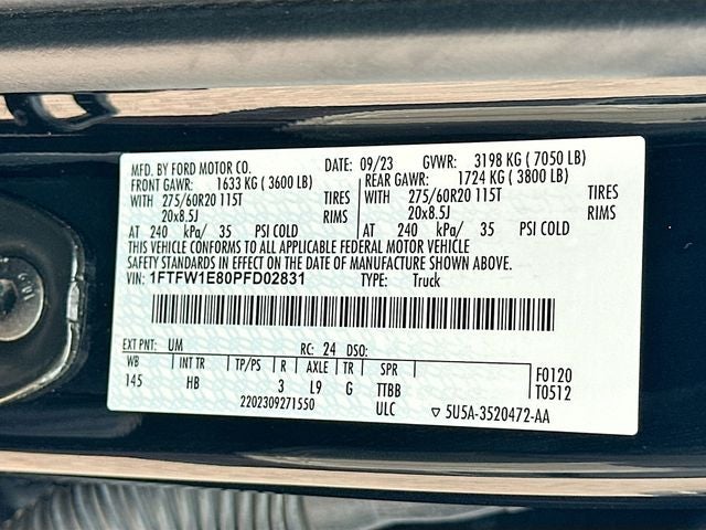 2023 Ford F-150 Lariat 3.5 ECOBOOST