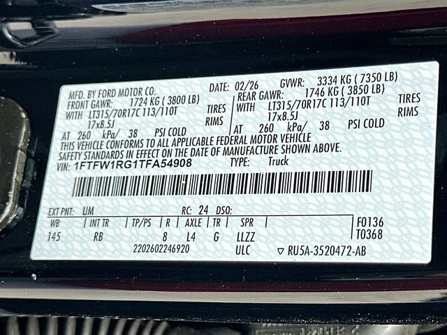 2026 Ford F-150 Raptor