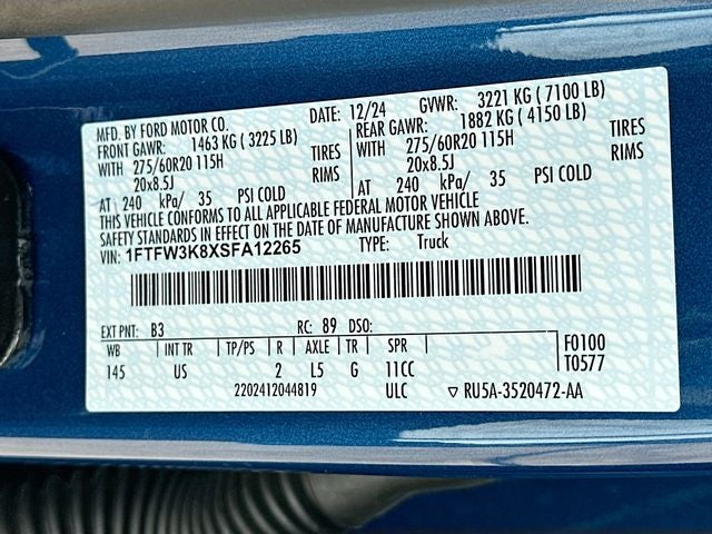 2025 Ford F-150 XLT 3.5 ECOBOOST