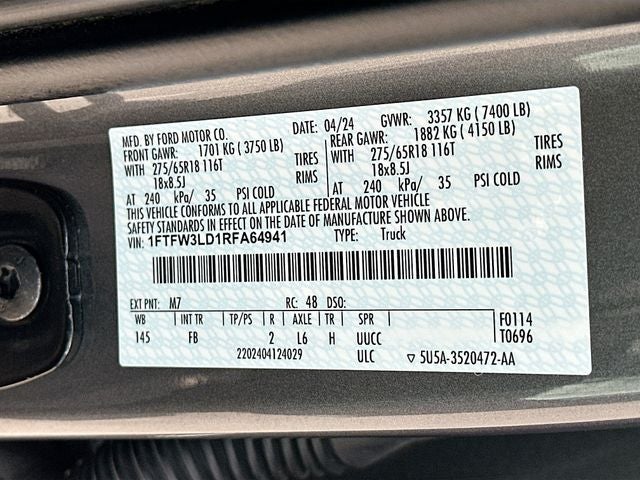 2024 Ford F-150 XLT 3.5 POWERBOOST