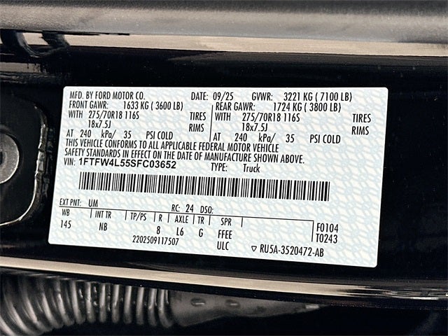 2025 Ford F-150 Tremor