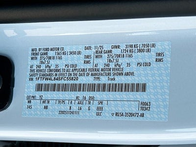 2025 Ford F-150 Tremor