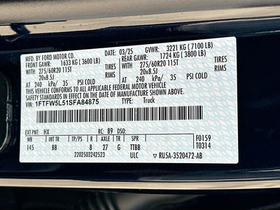 2025 Ford F-150 Lariat 5.0 V-8