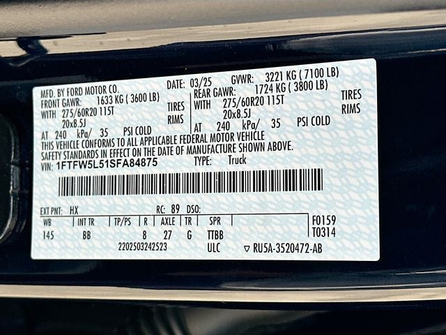 2025 Ford F-150 Lariat 5.0 V-8