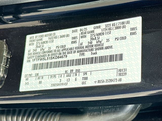 2025 Ford F-150 Lariat 5.0 V8