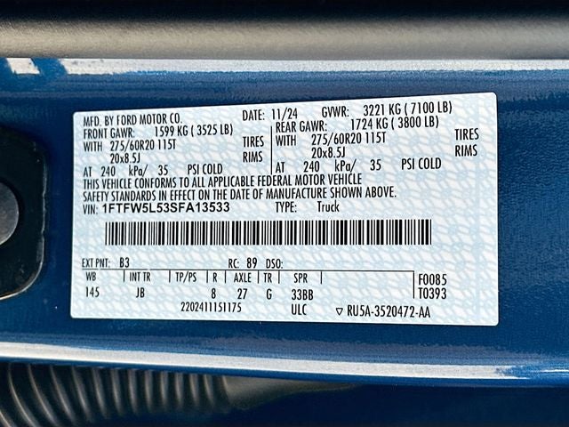 2025 Ford F-150 Lariat 5.0 V8