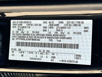 2025 Ford F-150 Lariat 5.0 V-8