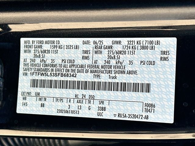 2025 Ford F-150 Lariat 5.0 V-8