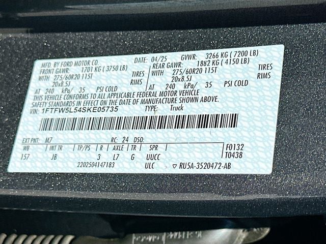 2025 Ford F-150 Lariat 5.0 V8