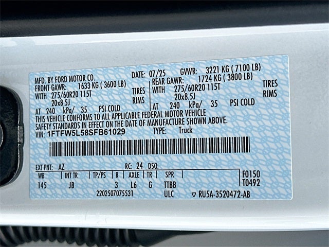 2025 Ford F-150 Lariat 4WD SUPERCREW