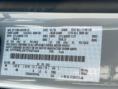 2026 Ford F-150 Lariat 4WD SUPERCREW