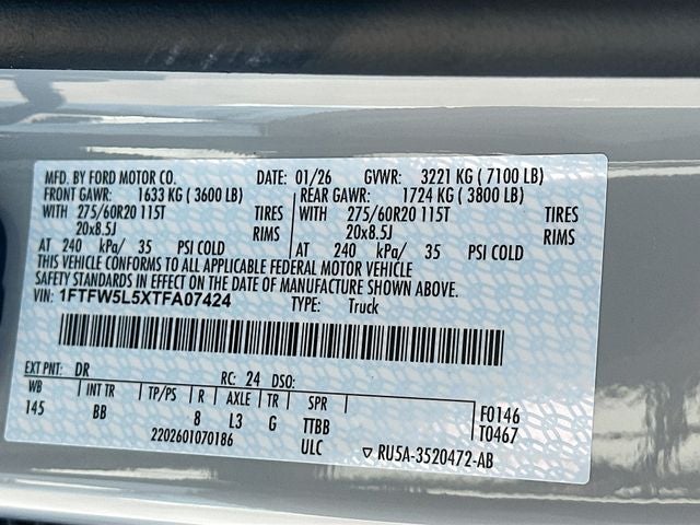 2026 Ford F-150 Lariat 4WD SUPERCREW