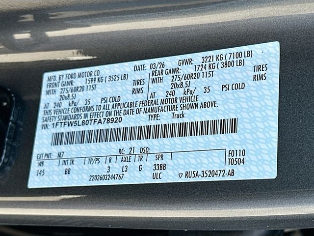 2026 Ford F-150 Lariat 4WD SUPERCREW
