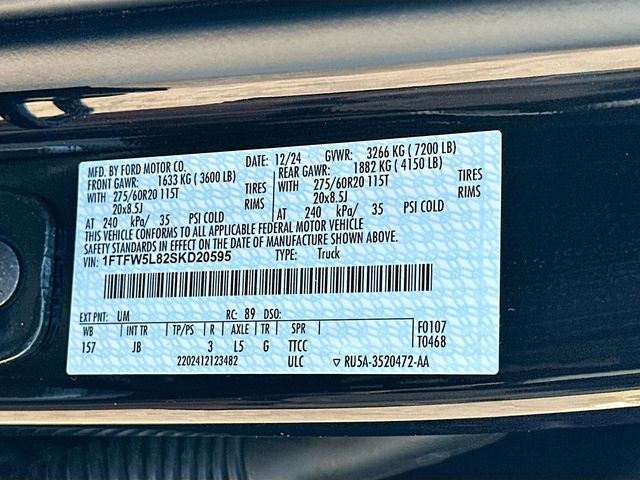 2025 Ford F-150 Lariat 3.5 ECOBOOST