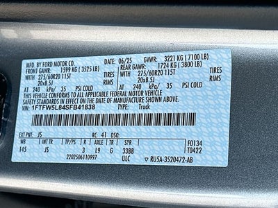 2025 Ford F-150 Lariat 4WD SUPERCREW