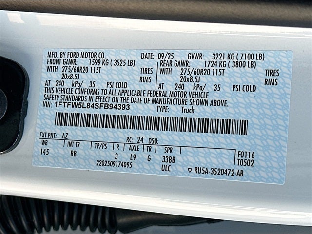 2025 Ford F-150 Lariat 4WD SUPERCREW LIFTED / WHEELS & TIRES