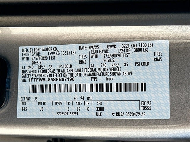 2025 Ford F-150 Lariat 4WD SUPERCREW