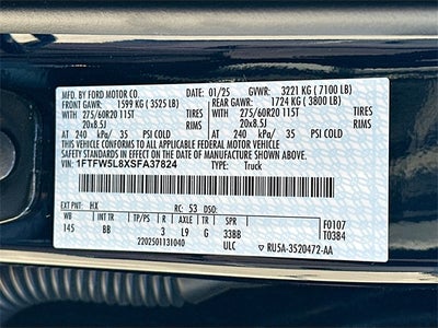 2025 Ford F-150 Lariat 3.5 ECOBOOST