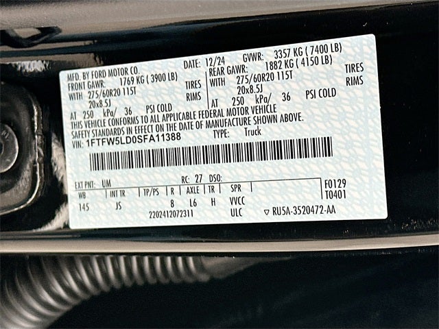 2025 Ford F-150 Lariat 4WD SUPERCREW