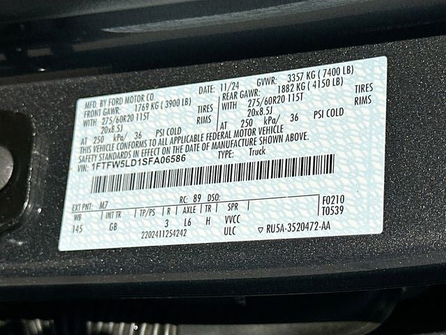 2025 Ford F-150 Lariat 3.5 POWERBOOST