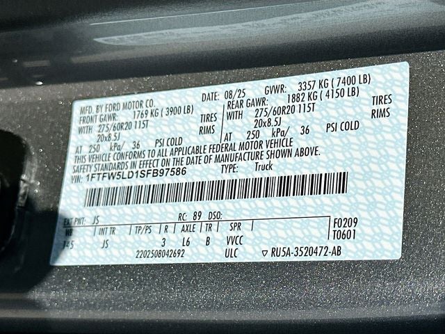 2025 Ford F-150 Lariat 3.5 POWERBOOST