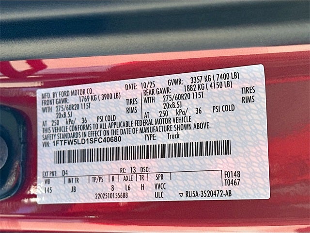 2025 Ford F-150 Lariat 4WD SUPERCREW