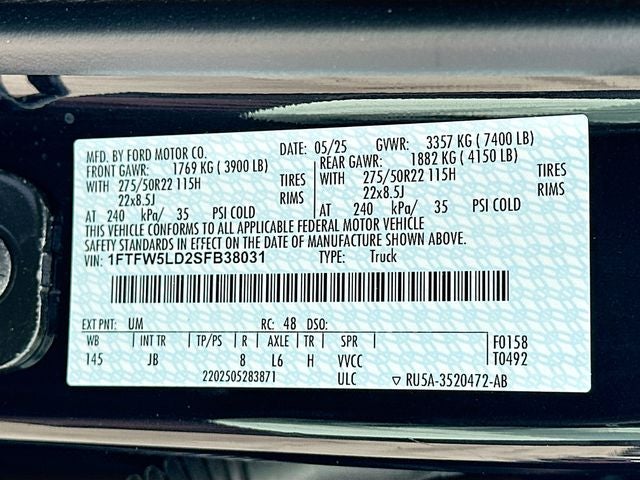 2025 Ford F-150 Lariat 3.5 POWERBOOST