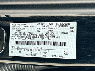 2025 Ford F-150 Lariat 3.5 POWERBOOST